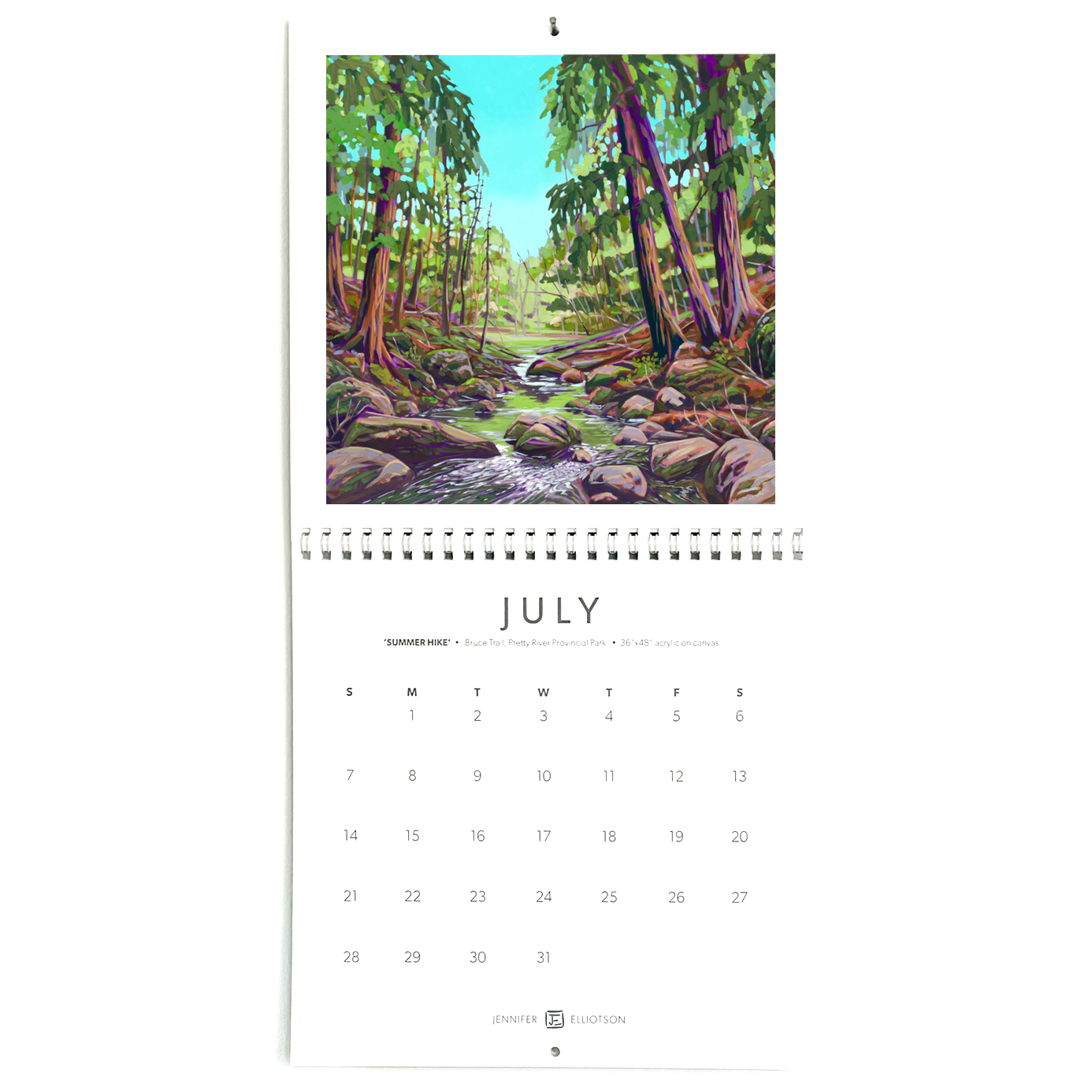 Jennifer Elliotson - 2023 Standard Calendar - Hanging